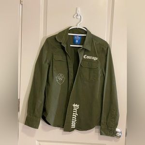 Green Trench Jacket😎